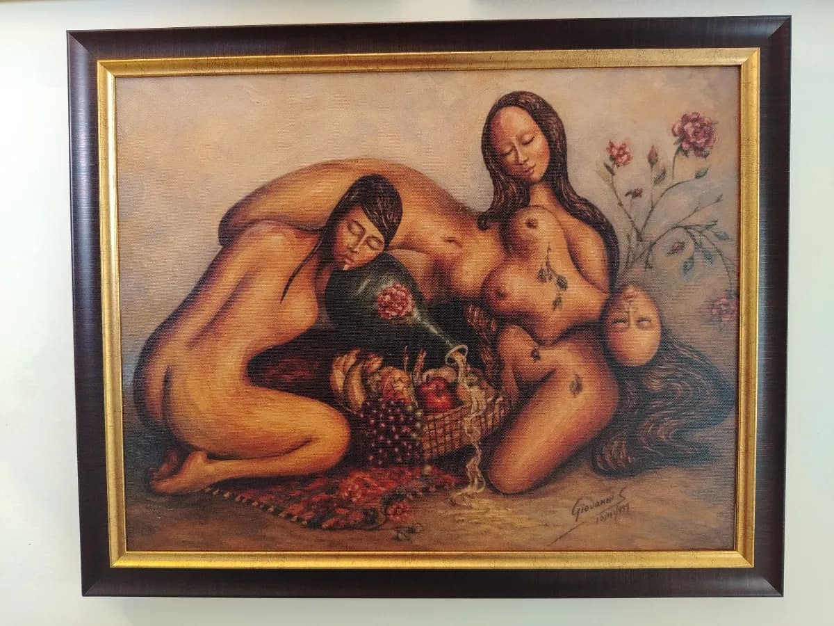 NATURALEZA DE MUJERES impresa en lienzo con técnica GICLÉE FINE ART por Giovanni Padrón D