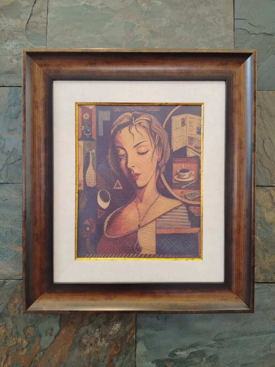 ÚLTIMO CAFÉ impreso en lienzo, técnica giclée fine art, por Giovanni Padrón D.